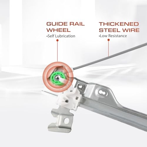 Front Left Driver Side Power Window Regulator Without Motor Compatible for