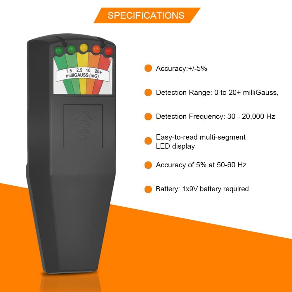 5 LED EMF Meter for Magnetic Field Detection - Ghost Hunting Tool