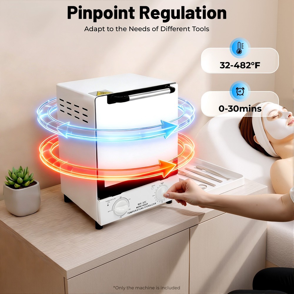 Nail Tool Cleaning Sterilizer Cabinet Multi-Function High Temperature Cabinet