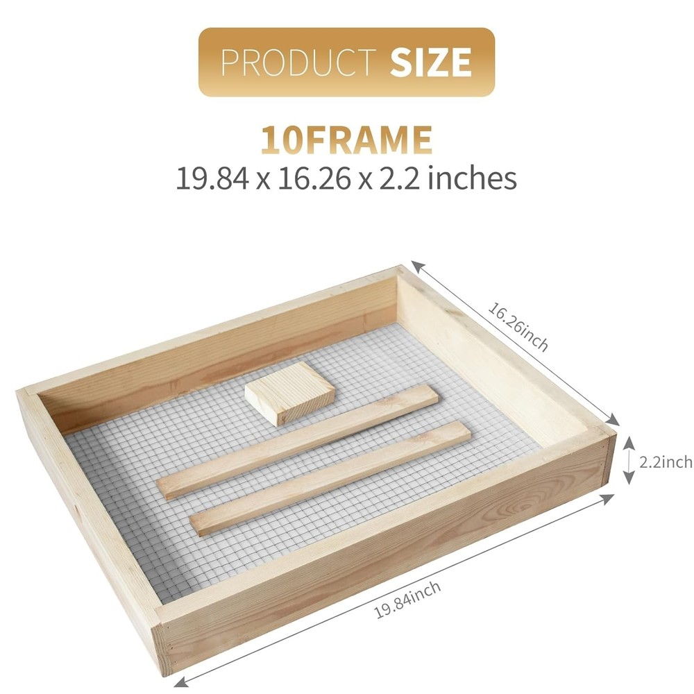 2 Pack 10 Frame Beehive Candy Board Feeder Langstroth Winter Hive