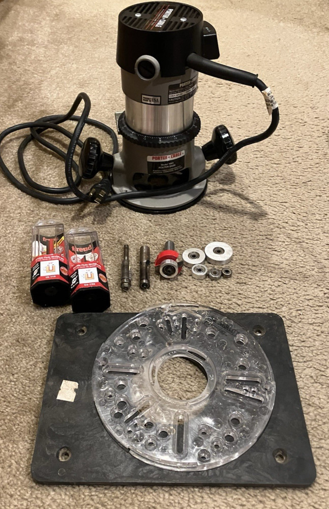 Porter Cable router model 690LR with extras