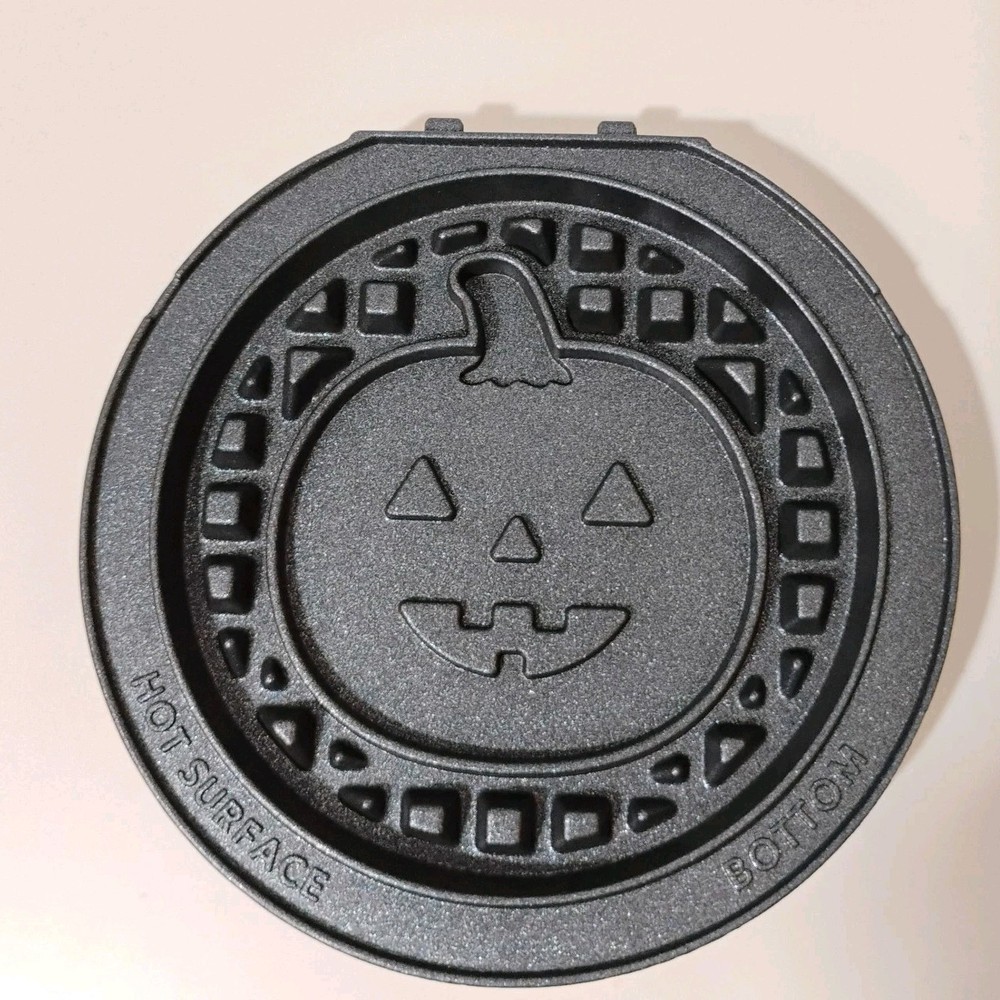 Dash MultiMaker Mini Maker Replacement Pumpkin Halloween Waffle Plate Non-Stick