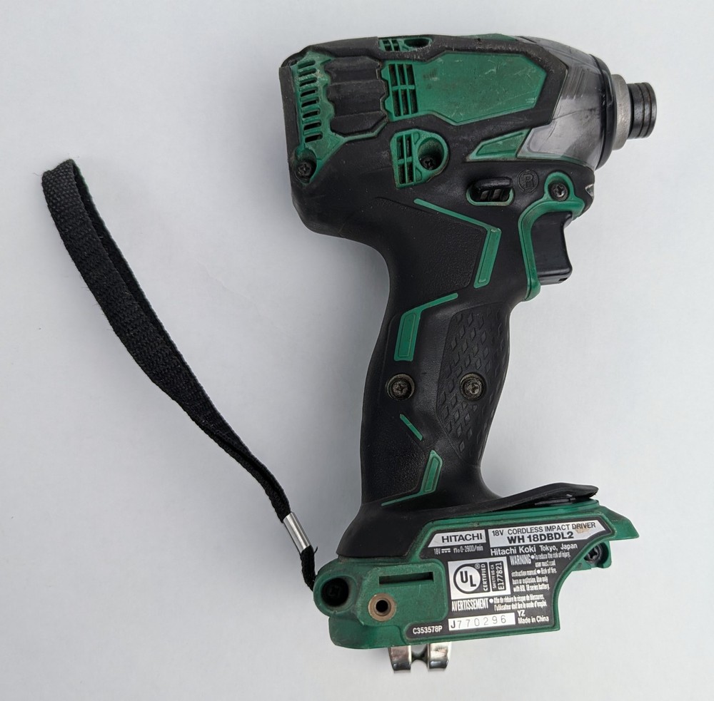Hitachi WH18DBDL2 - 18V Cordless Impact Driver - Bare Tool Only