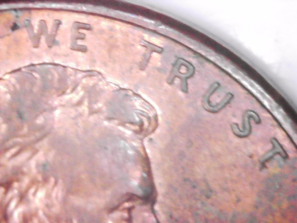 1998-D Lincoln Memorial Cent - Lamination error