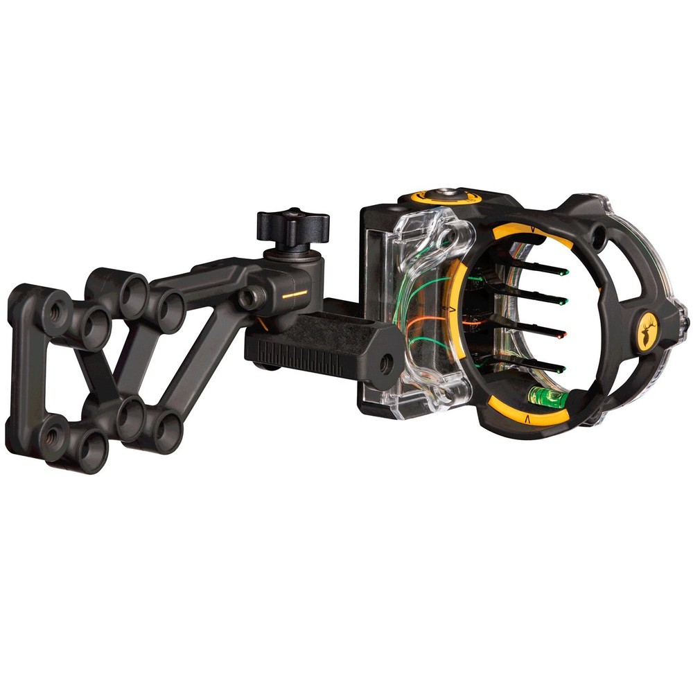 Trophy Ridge Sight React H4 4 Pin .019 Bow Sight W/ Sight Light Left Hand 29952
