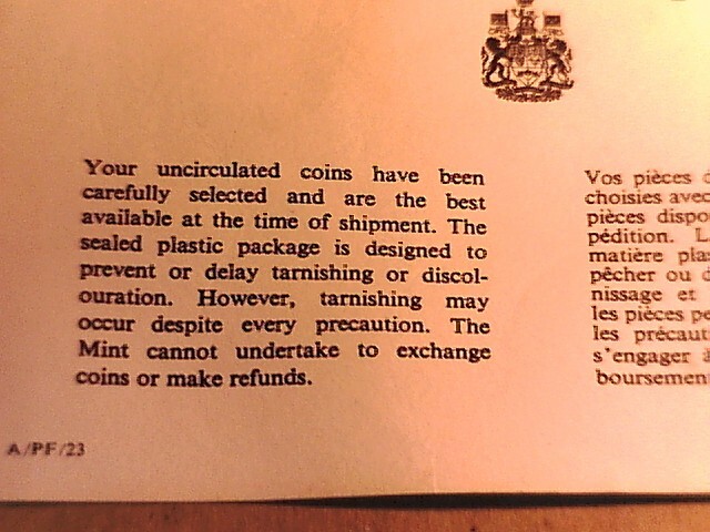 CANADA 1971 Mint coin set UNC