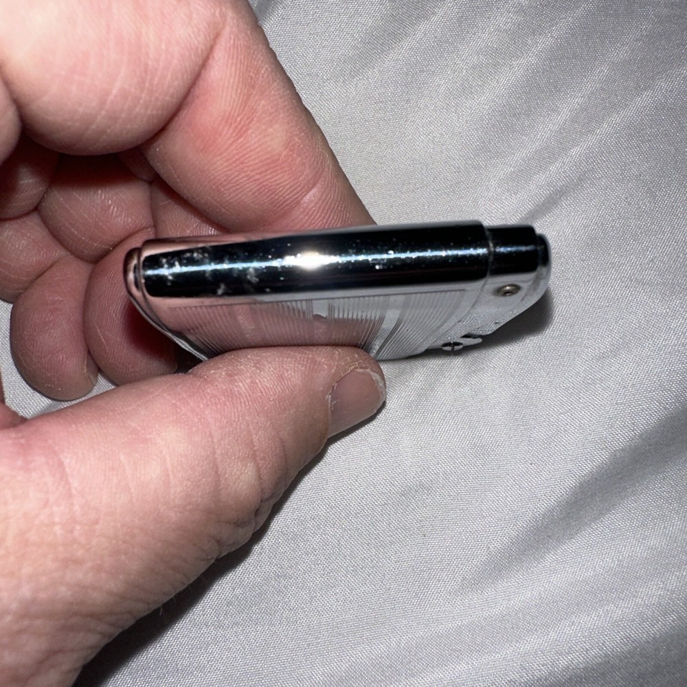 Vintage Ronson Adonis Lighter Silver Renei Engraved