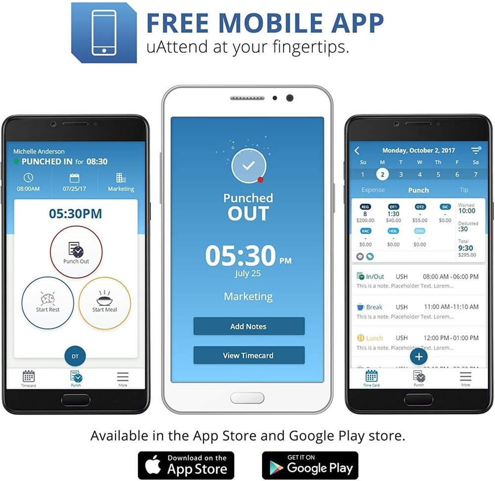 Advanced JR2000 Time Clock System – Biometric Tracking with Payroll Integration