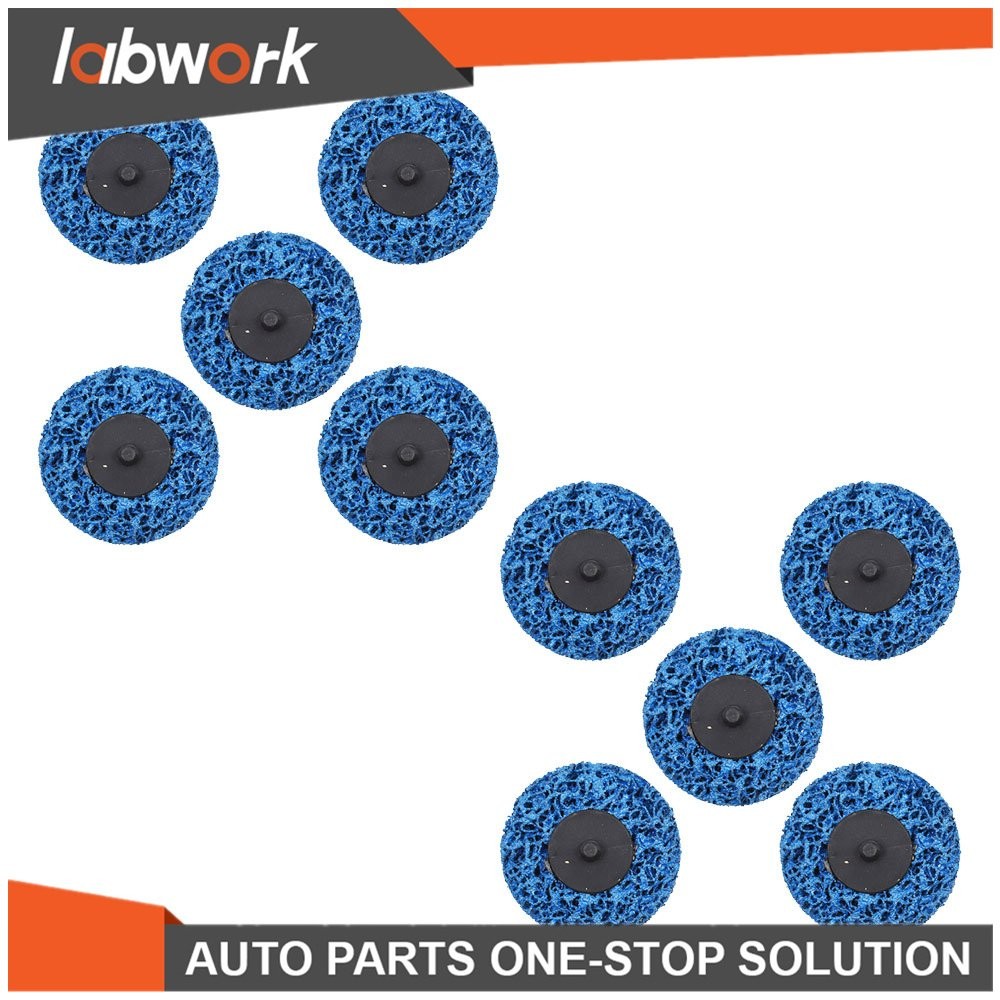 Labwork Quick Change Easy Strip & Clean Discs Fit For Paint Rust Blue 10 Pack 3"