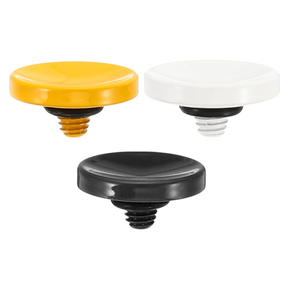 Camera Shutter Button 3pcs Shutter Release Button Concave,Black White Yellow