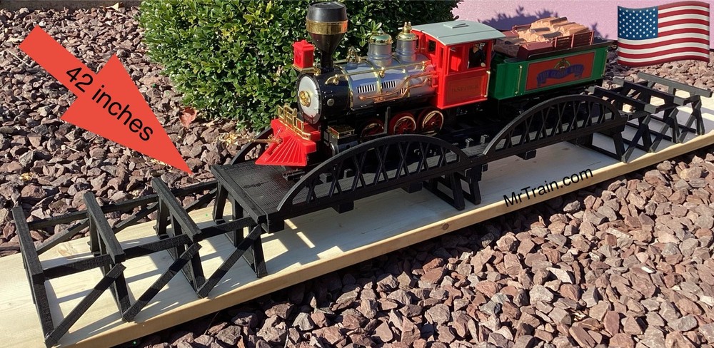 G Scale/Gauge Model Train 42 Inch Double Bowstring Bridge & Trestle