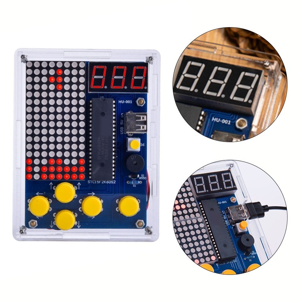 Retro Classic Electronics DIY Kit for 51 Single Chip Game Console + Shell
