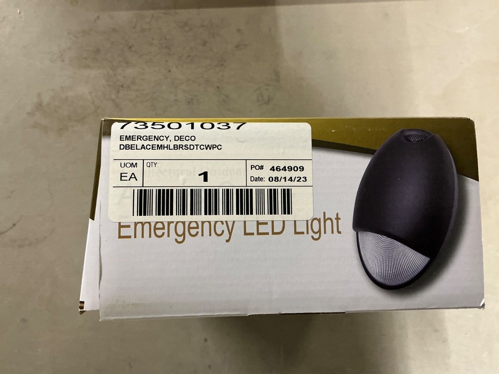 LED Emergency Light with Battery Backup and Photocell, Self Test Diagnostics,...