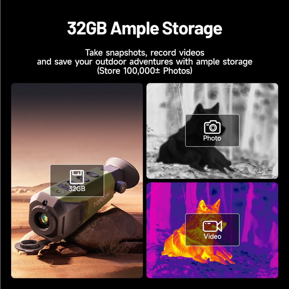 2025 TOPDON TS004 Thermal Monocular Camera Wireless Connection