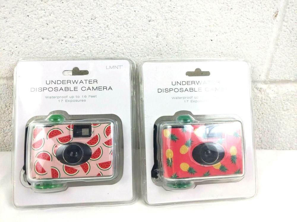 Underwater Disposable Camera Waterproof 16 ft 17 Exps Pineapple Watermelon - 2