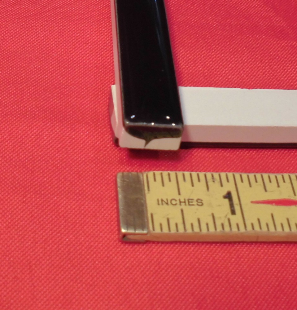 1 pc. Gloss Black: Ceramic Liner-Sizzle Tile 1/2" X 6" by American Olean, NEW