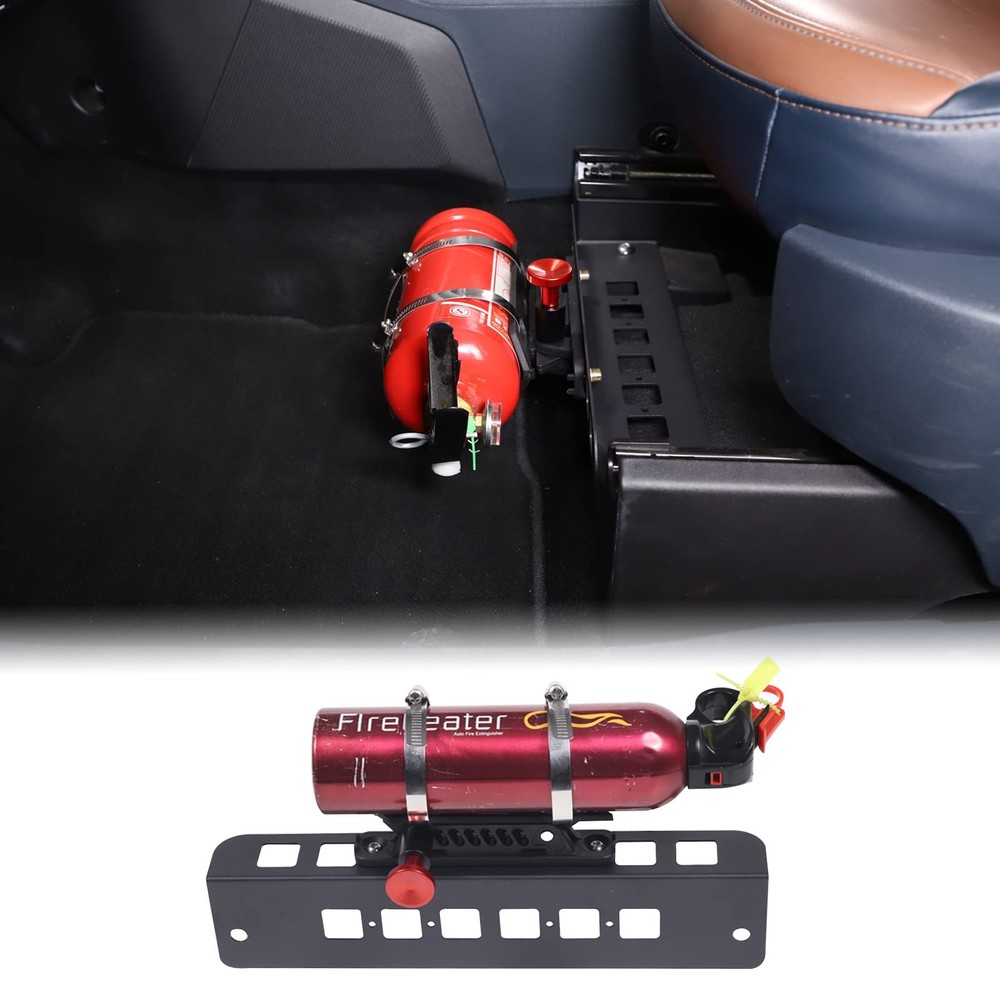 Under Seat Quick Release Roll Bar Fire Extinguisher Mount Bracket with Ford M...