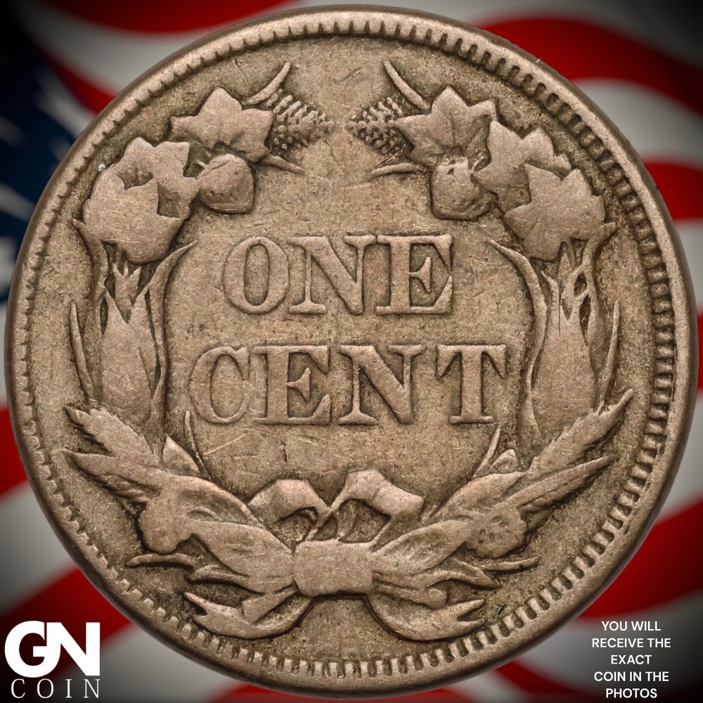 1857 Flying Eagle Cent Penny A9607