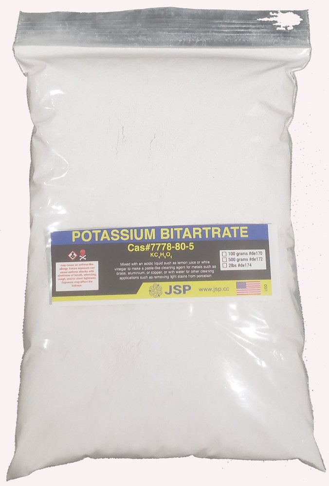 JSP®POTASSIUM BITARTRATE 100 grams
