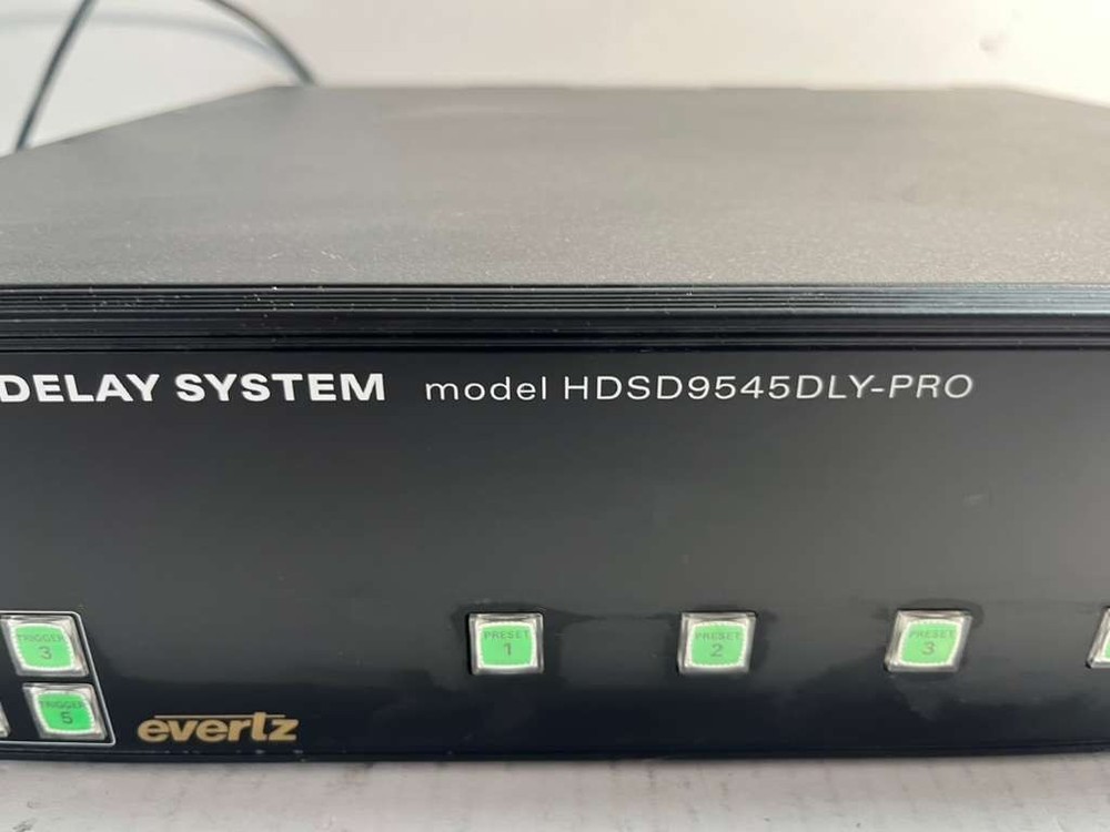 Evertz HDSD9545DLY-PRO HD/SD Video Delay / Time Shift Processor Working