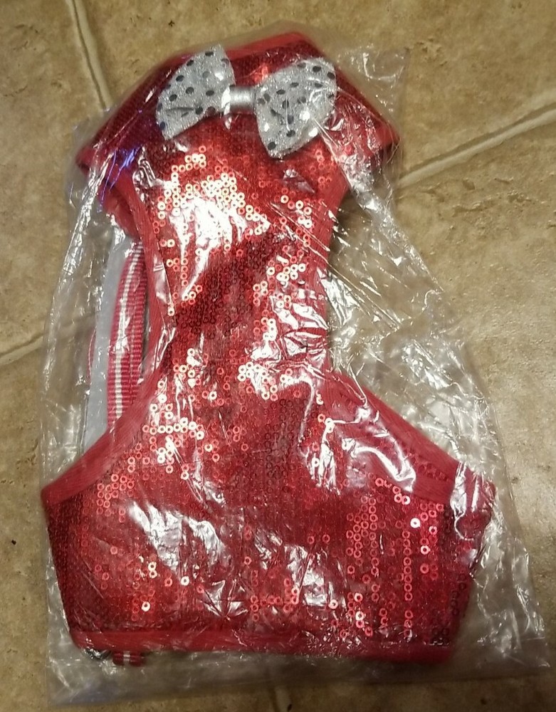 Dogo EasyGo Harness Leash - Red Sequin - LARGE