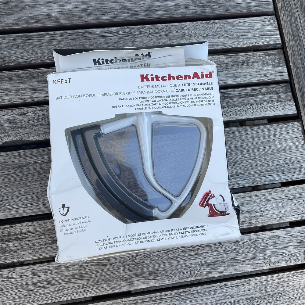 Williams Sonoma KitchenAid KFE5T Tilt-Head Flex Edge Beater Accessory Open Box
