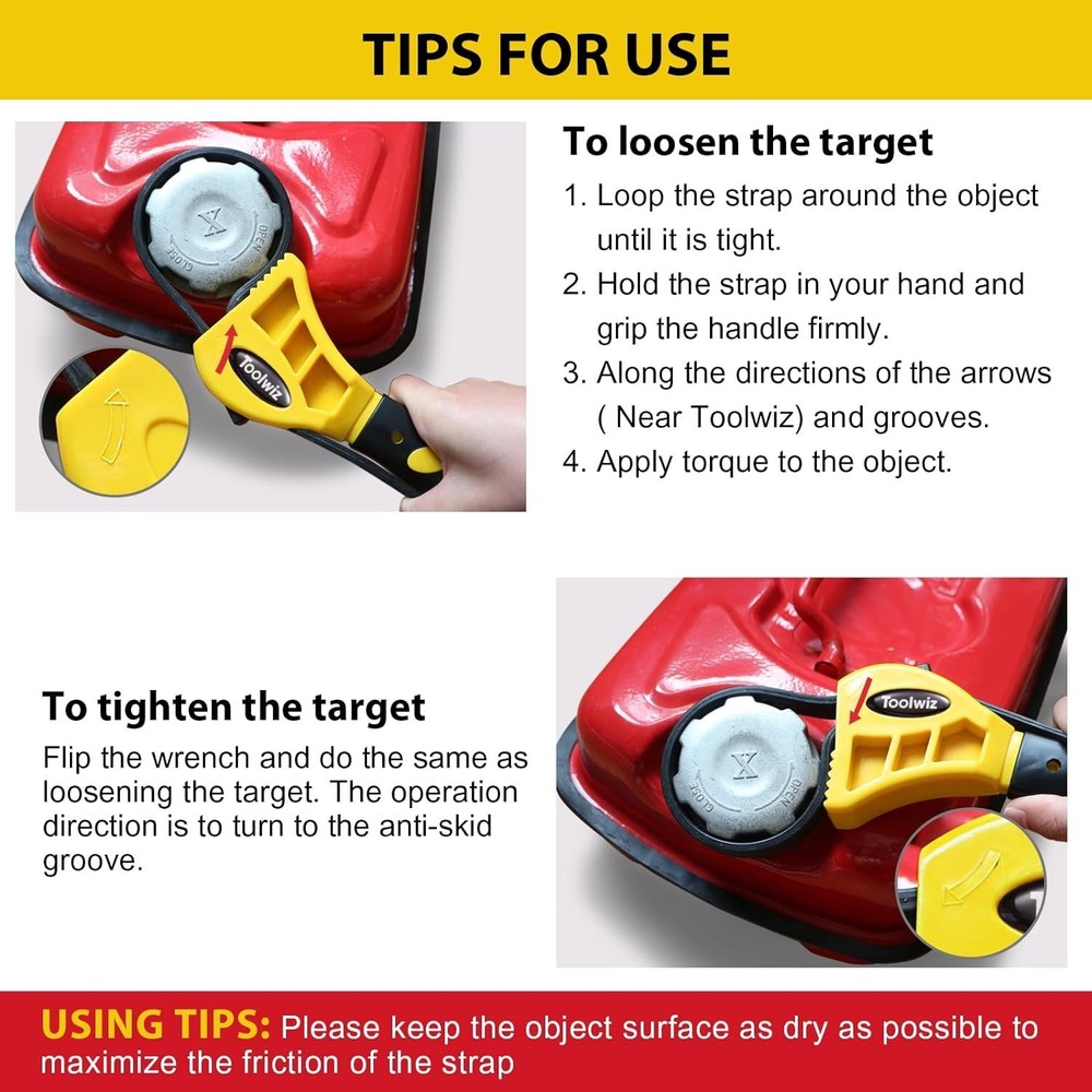 2-Pack Rubber Strap Wrench Set for Efficient Plumbing, Jar Opening & DIY Tasks