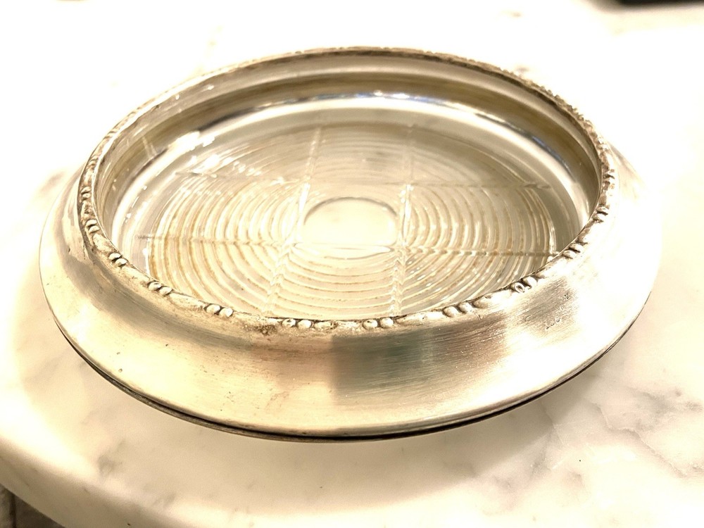 Vintage Cartier Sterling Silver Coaster