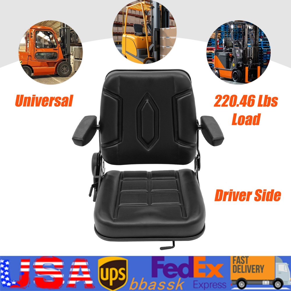 Black Quality Universal Suspension Seat Tractor Dumper Forklift Mower Digger