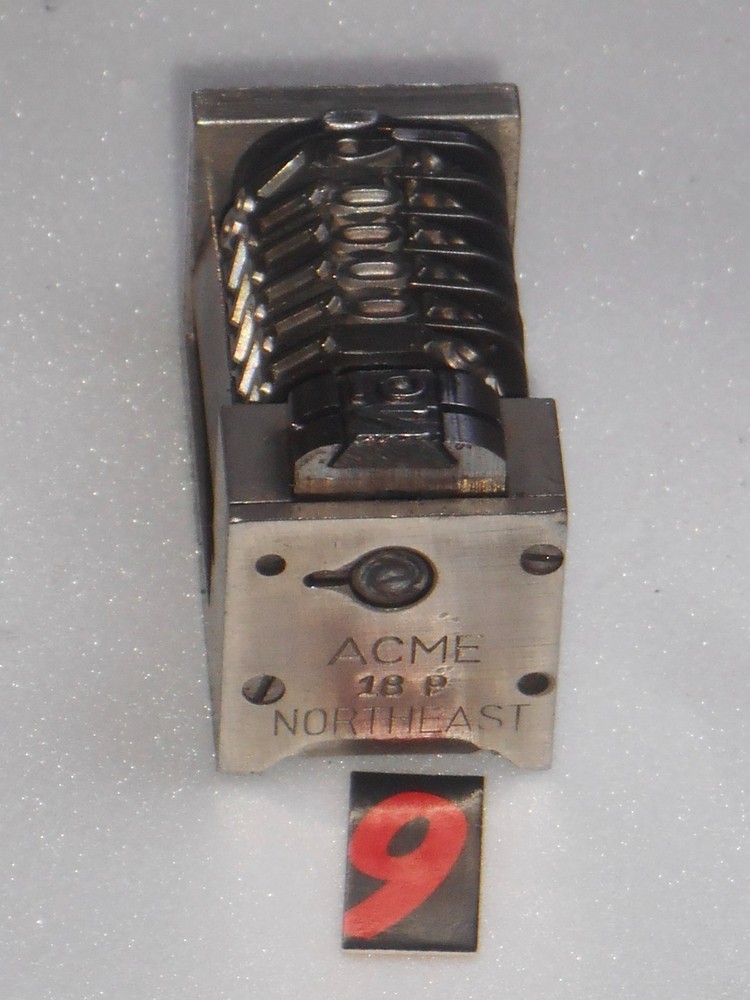 ACME | letterpress numbering machine |9