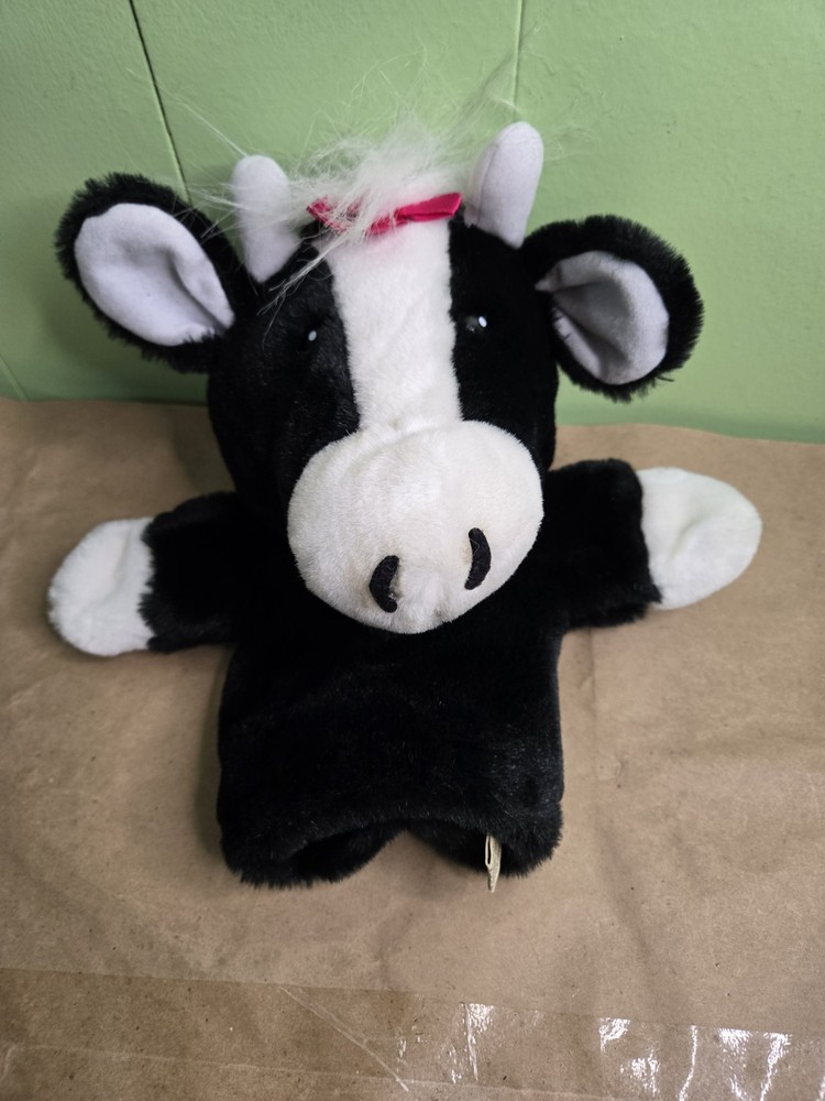 Vintage 1988 Applause Cow Puppet EUC