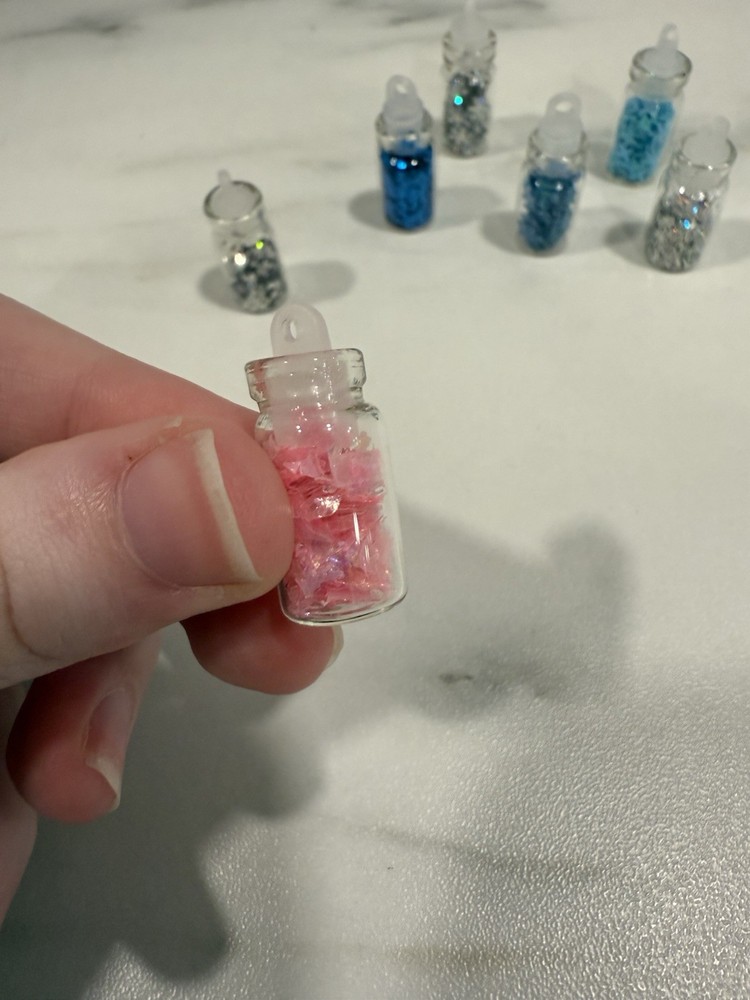 Small Glitter Jars For Crafts (Comes With 7)