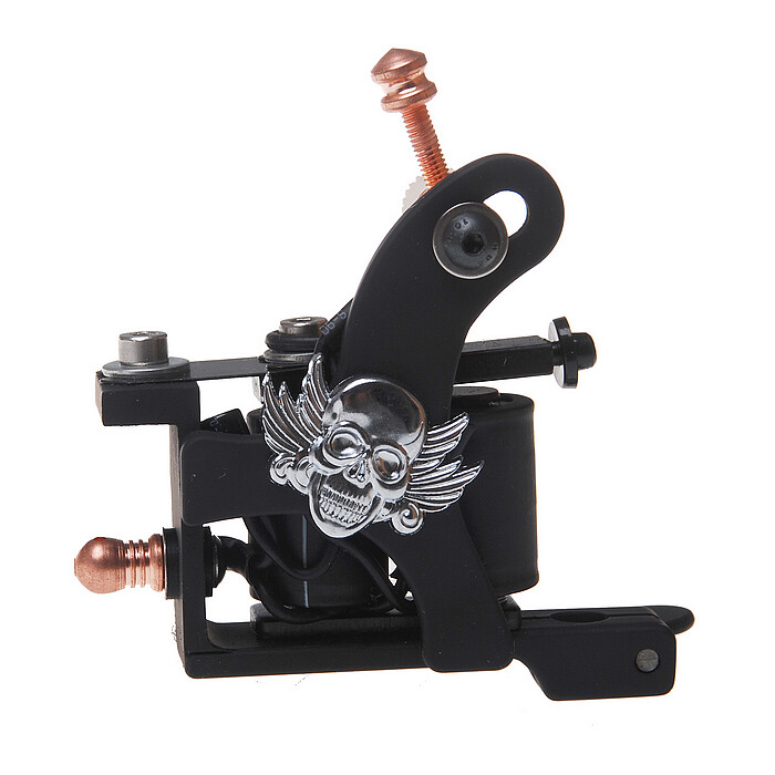 Coil Tattoo Machine Cast Iron Frame for Beginner 10 Wrap Liner 401-G