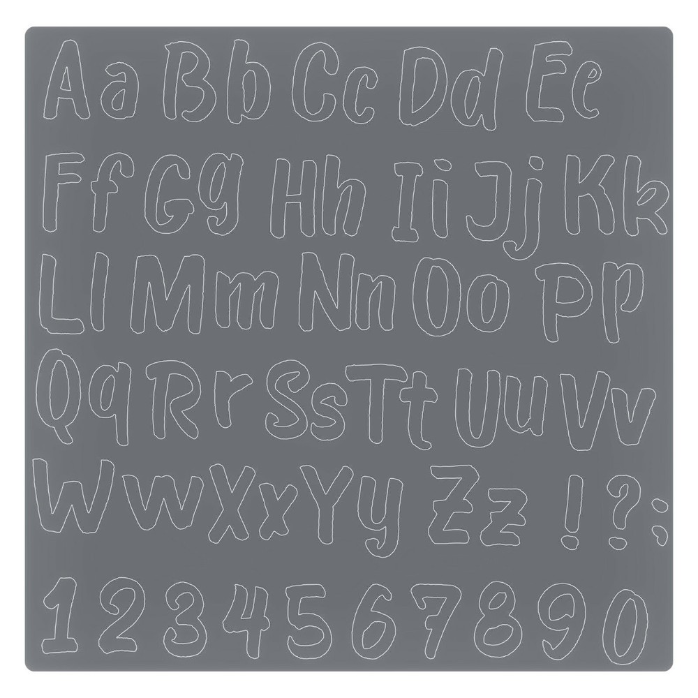 Sizzix Thinlits Bold Brush Alphabet #664491 Retail $25.99 by Sophie Guilar