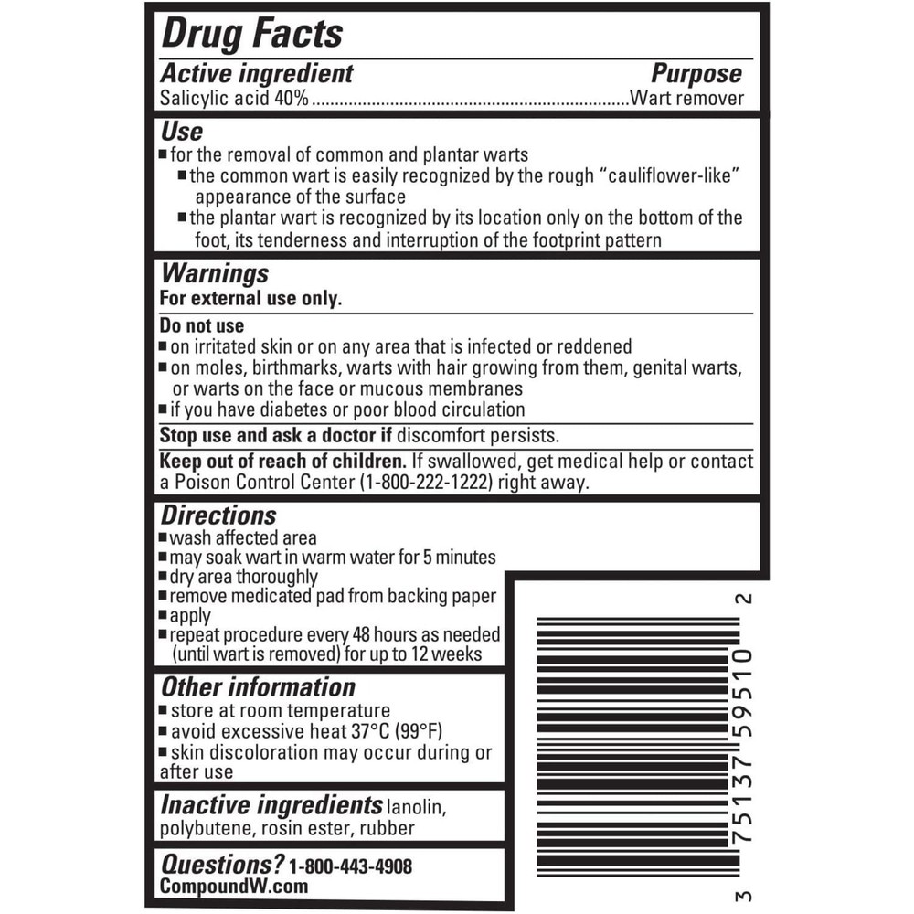 Compound W Wart Remover Maximum Strength One Step 14 Count (Pack of 1), White