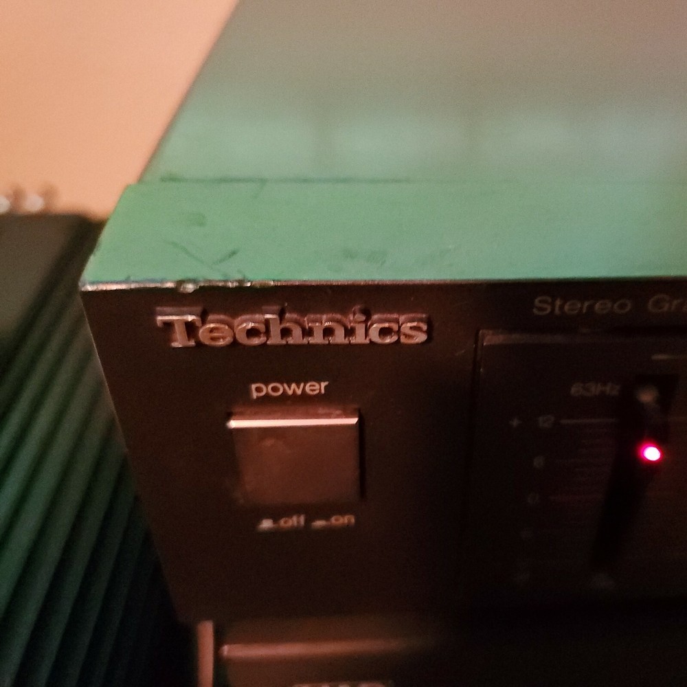 Technics SH-8038 2-Channel Stereo 7 Band Graphic Equalizer *Tested & Working*