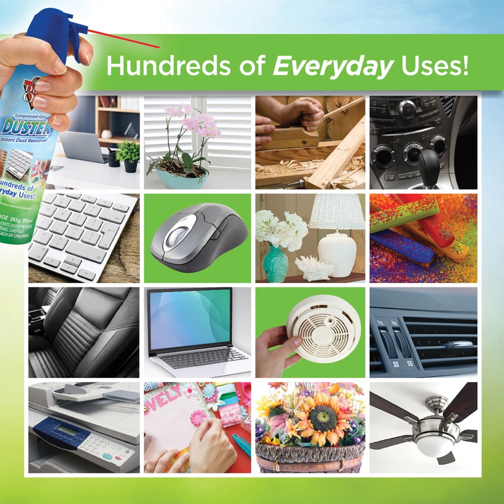 DUST-OFF RET10522 Compressed Gas Duster (2 Pack)