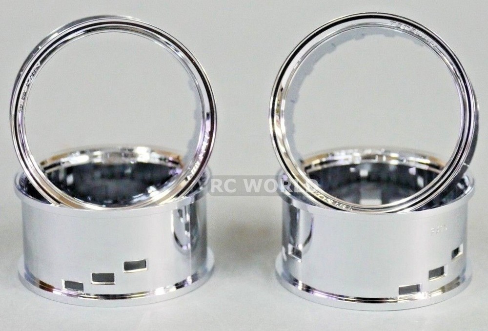 Tetsujin RC Wheels LIPS Adjustable Offset 3/6/9mm -CHROME-01 LIPS -(4PCS)