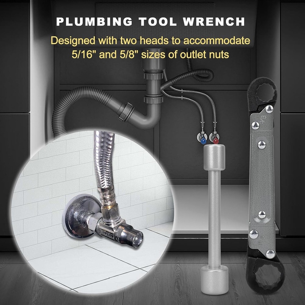 Adjustable Angle Stop Wrench Kit for 3/8" & 1/2" Compression Valves