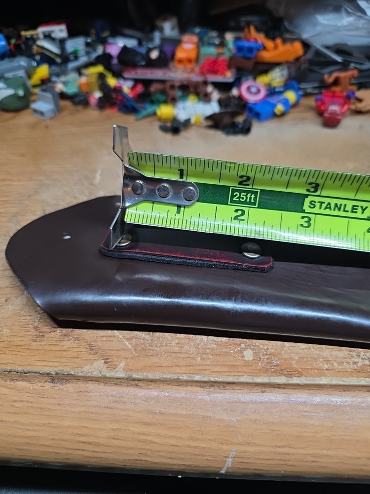 Brown LEATHER Fixed Blade Knife SHEATH Belt Loop Sheath is 9" Long