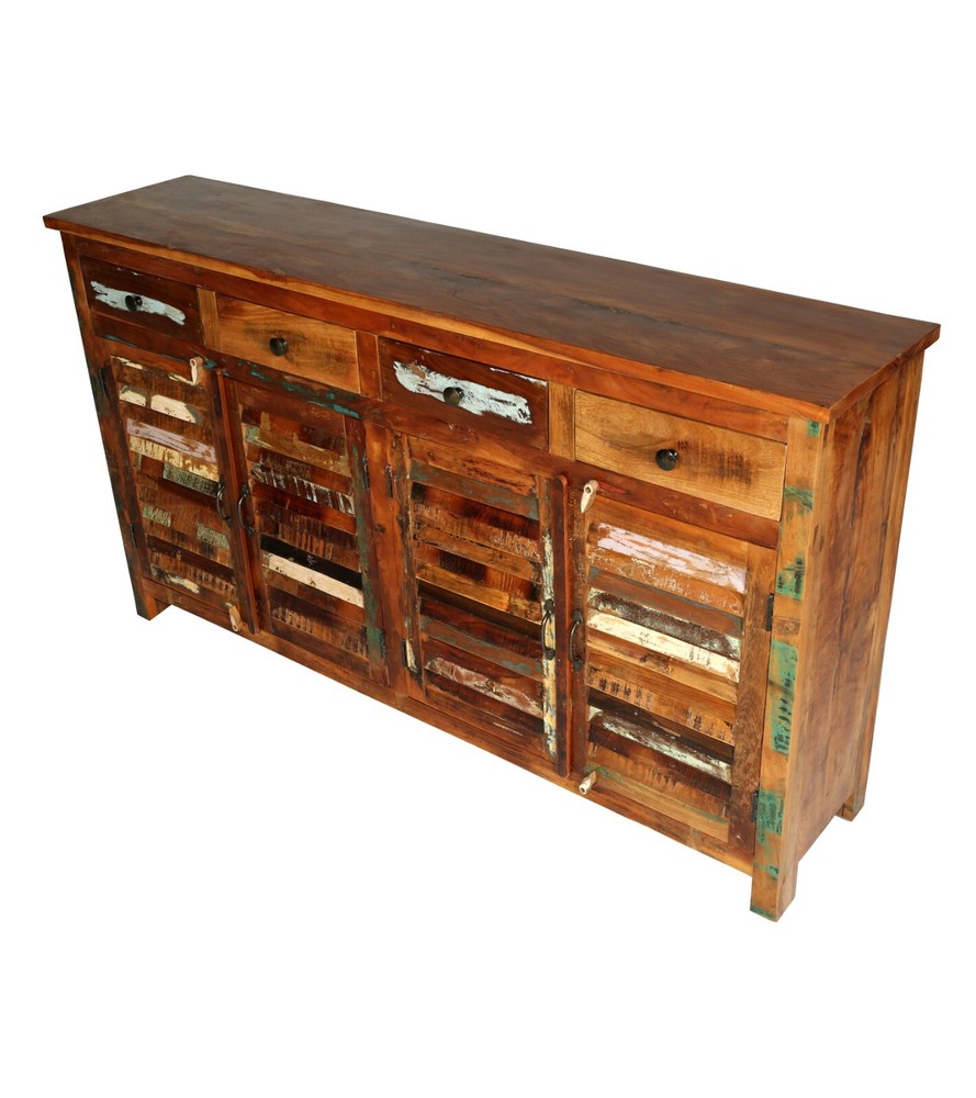 Reclaimed Solid Teak Wood Cabinet, Handcrafted & Extremely - Stunning.