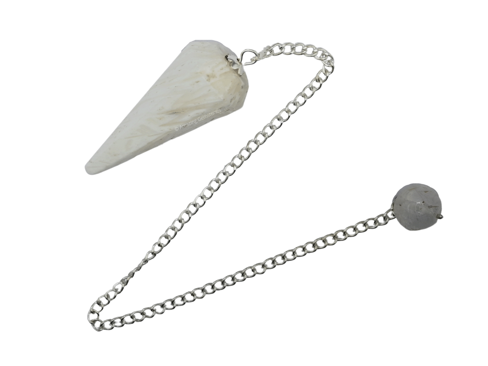 Scolecite Dowsing Crystal Pendulum