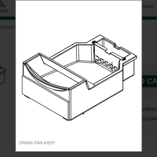 DRAIN PAN ASSY # 1011351-87