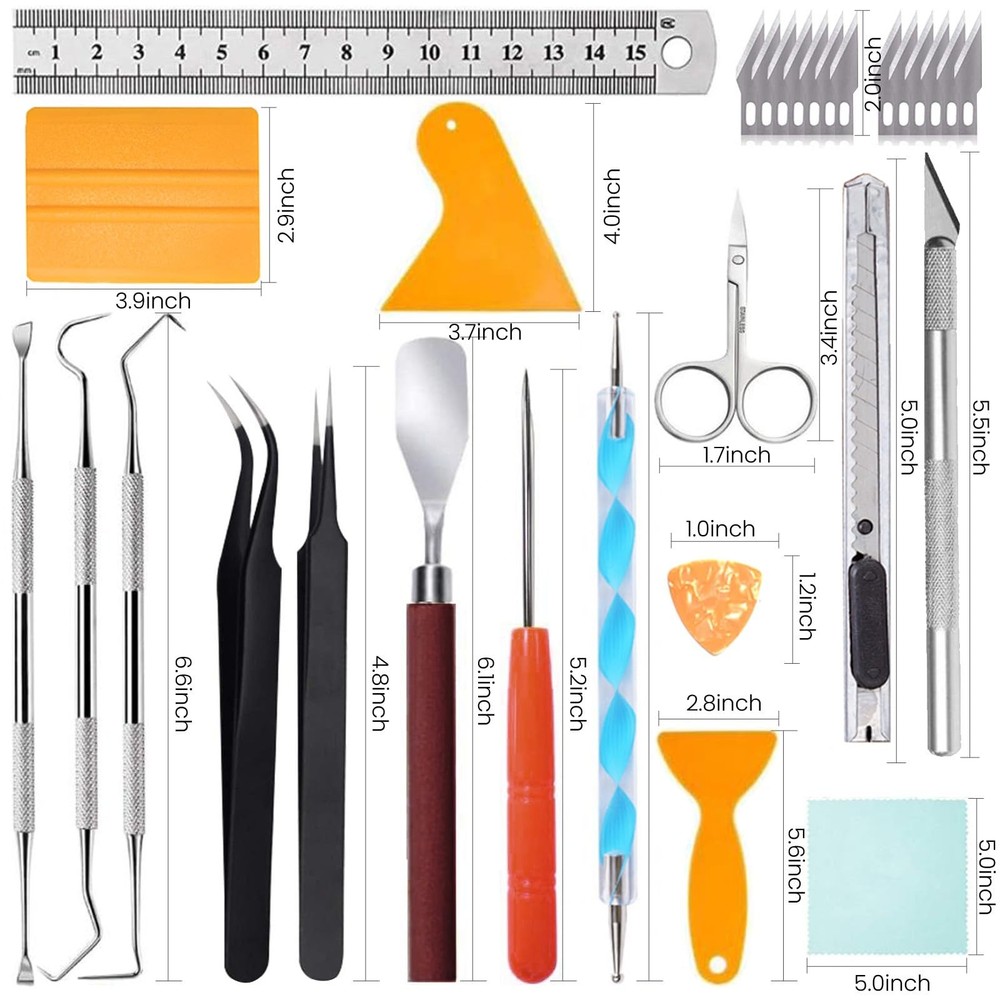 27 PCS Vinyl Weeding Tools Kit Premium Crafting Tools Basic Set for Cameos