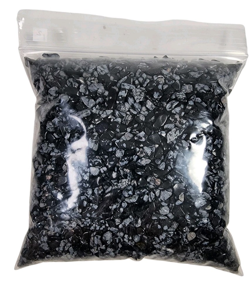 Snowflake Obsidian Polished Chips 8oz. Oregon
