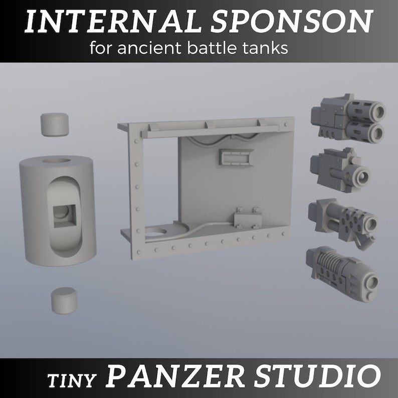Internal Sponson Kit for Ancient Battle Tank