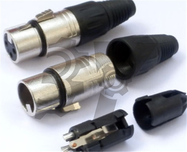 1PCS XLR Female 3-pin Plug Connector MicrophPatch NEW