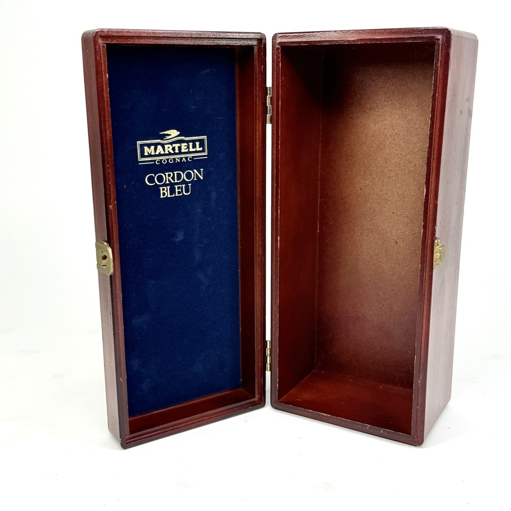 Martell Cognac Cordon Bleu Empty Wood Storage Box