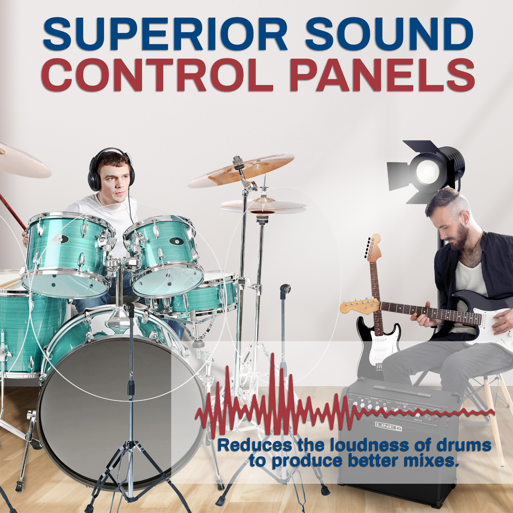Clear Acrylic Baffle Cymbal Shields Sound Barrier