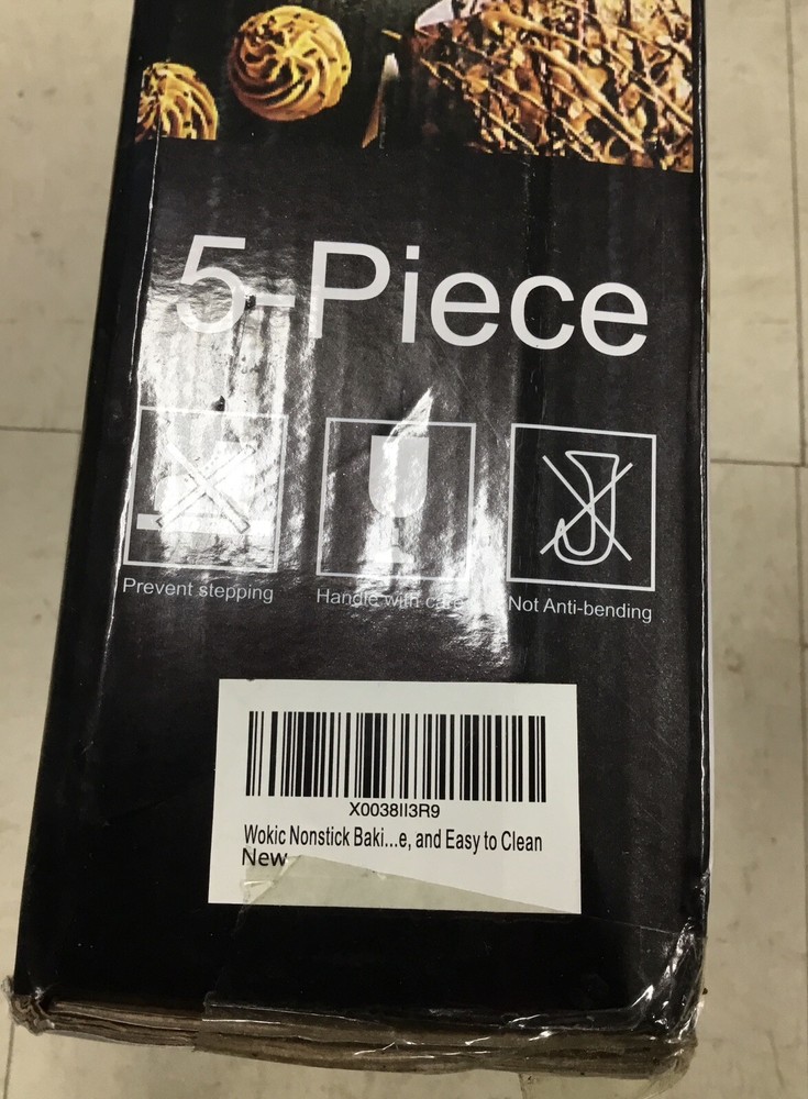 Nonstick Baking Pans Set, 5-Piece Kitchen Baking Sheets For Oven, Bakeware Sets